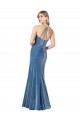 Open Back Stretch Velvet Spaghetti Straps Long Sleeveless Formal Evening Gown / Prom Dress / Bridesmaid Dress Norwich