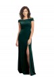 Stretch Velvet Square Neck Long Cap Sleeves Formal Evening Gown / Prom Dress / Bridesmaid Dress Norwich