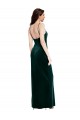 Low Back Stretch Velvet Spaghetti Straps Long Sleeveless Prom Dress / Bridesmaid Dress Norwich