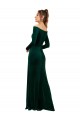 Stretch Velvet Off the Shoulder Long Long Sleeves Formal Evening Gown / Prom Dress / Bridesmaid Dress Norwich