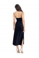 Low Back Stretch Velvet Cowl Neck Midi Length Sleeveless Formal Evening Gown / Prom Dress / Bridesmaid Dress Norwich