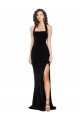 Low Back Stretch Velvet Halter Neck Long Sleeveless Semi Formal Evening Dress / Prom Dress / Bridesmaid Dress Norwich